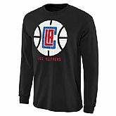 Los Angeles Clippers Noches Enebea Long Sleeve WEM T-Shirt - Black,baseball caps,new era cap wholesale,wholesale hats